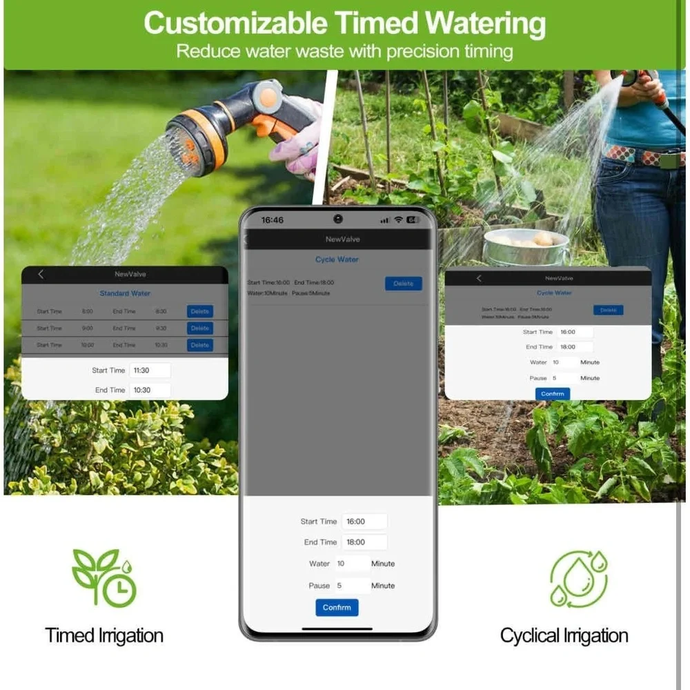 Smart Water Hose Timer App Control Multi Scene Watering System